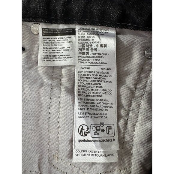 Levi's x Undercover "Light Darkness" Baggy Jeans Size 30 color Black NWT - Picture 5 of 8